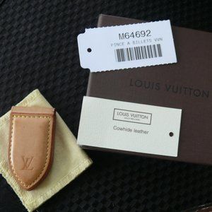 Louis Vuitton Brown Nomad Pance Avie Money Clip Authentic